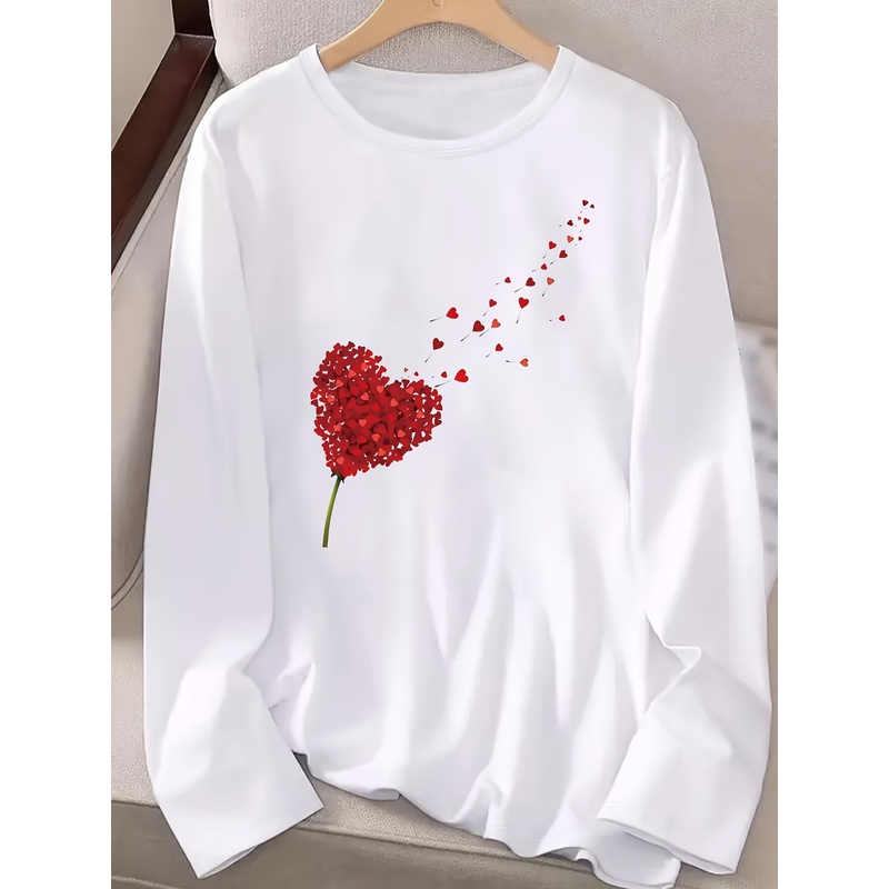 Blouse Off Shoulder - Casual Oversized Long Sleeve T-Shirt for