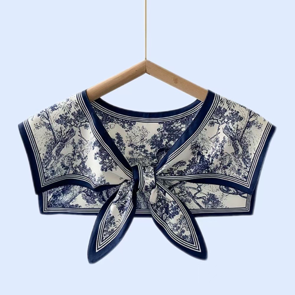 Women's Versatile Silk Scarf S - Blouse Off Shoulder 评论和价格