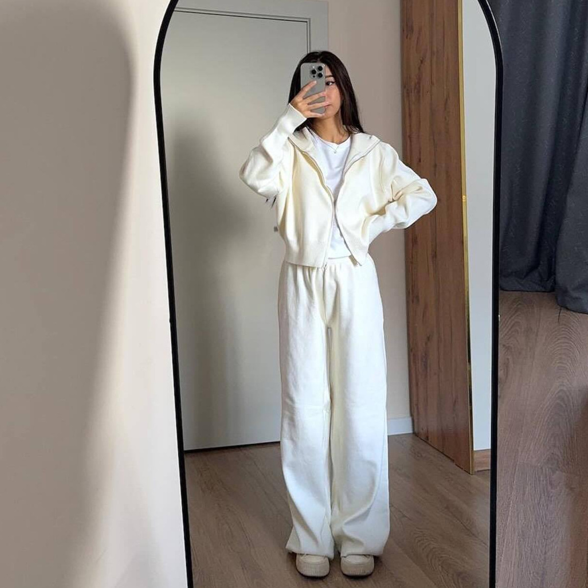 Women Matching Sets Knitted Ca - Linen Pant Wide 评论和价格