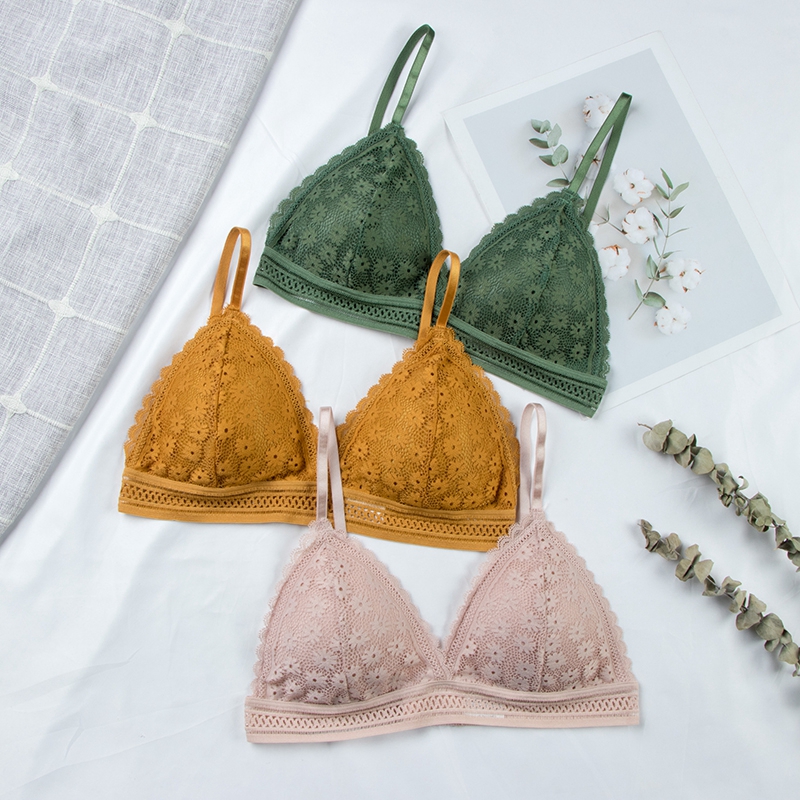 Sexy Floral Lace Bra Top For W - Bralette Triangle Set 评论和价格