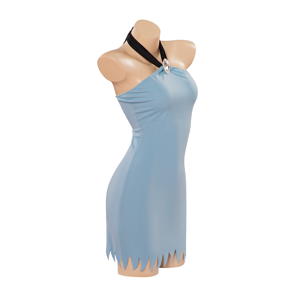 Betty Rubble Cosplay Costume H - Maxi Dress Halter 评论和价格