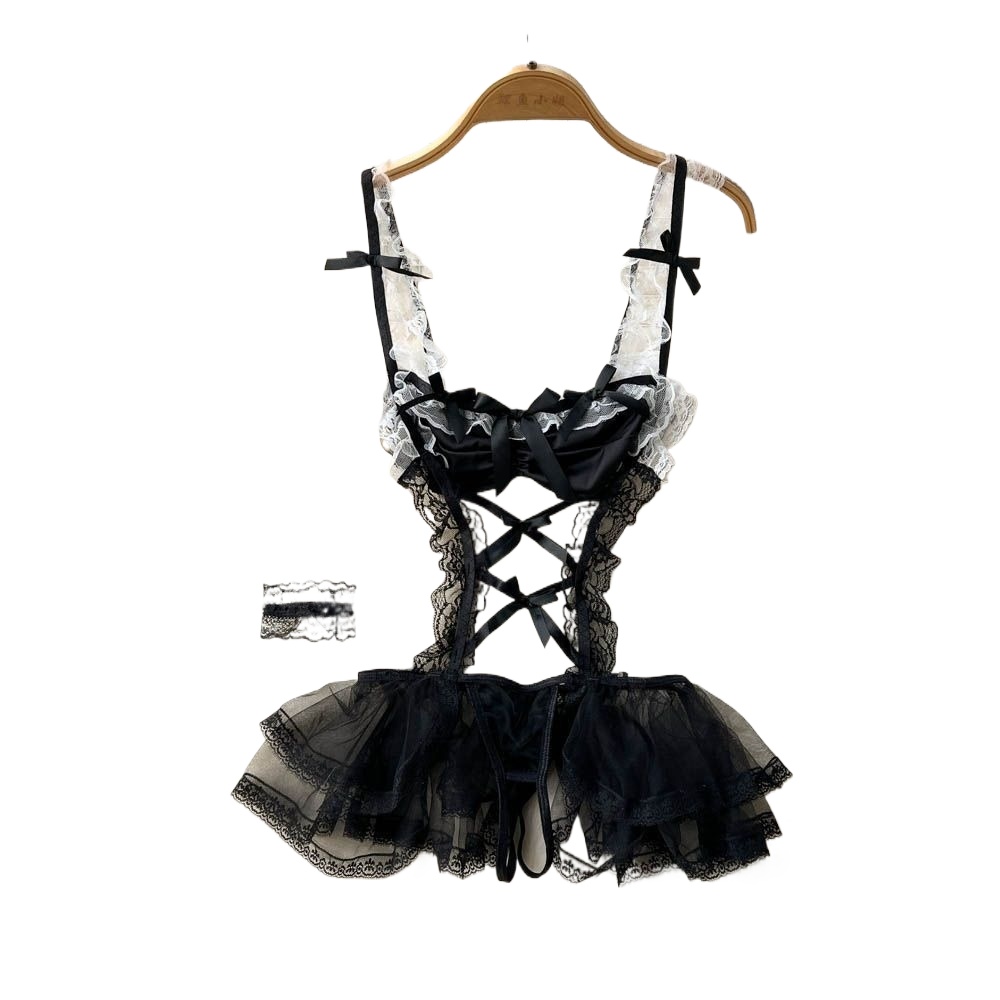 Cute Lolita  Maid Bunny Costum - Maxi Dress Halter 评论和价格