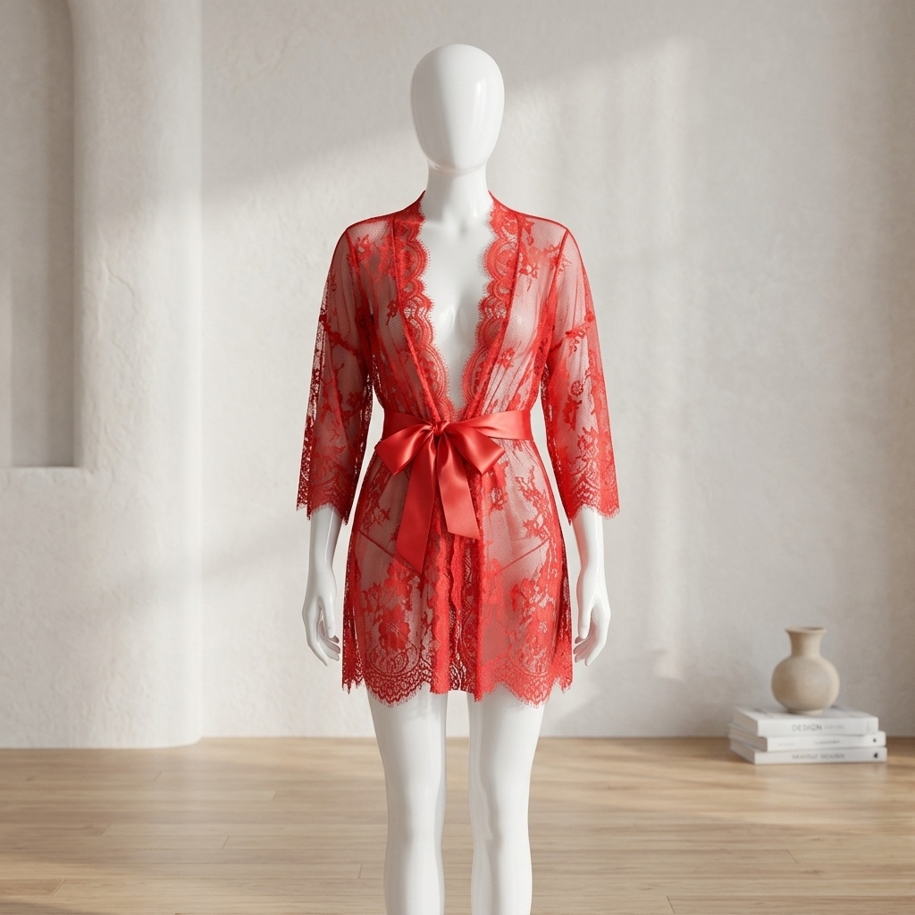 Women's Sheer Floral Lace Ling - Kimono Sheer Floral 评论和价格